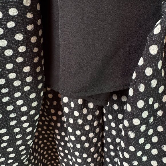 NWT Max Studio London Black/White Polka Dot Tiered Maxi Dress in Women's X-Large - Picture 13 of 16